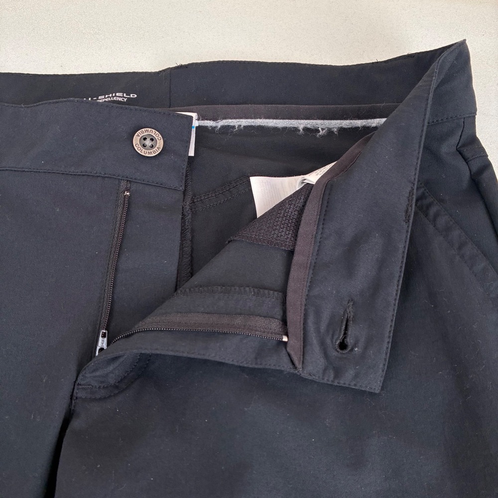 Columbia Omni Shield active pants Women's 12 plus tall Black Pockets Hiking - Picture 4 of 8
